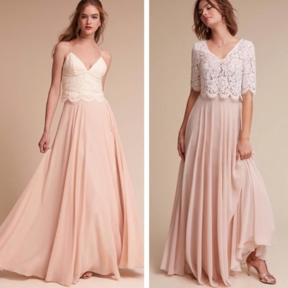 NEW BHLDN Jenny Yoo Chiffon Hamptons Skirt Size 4
